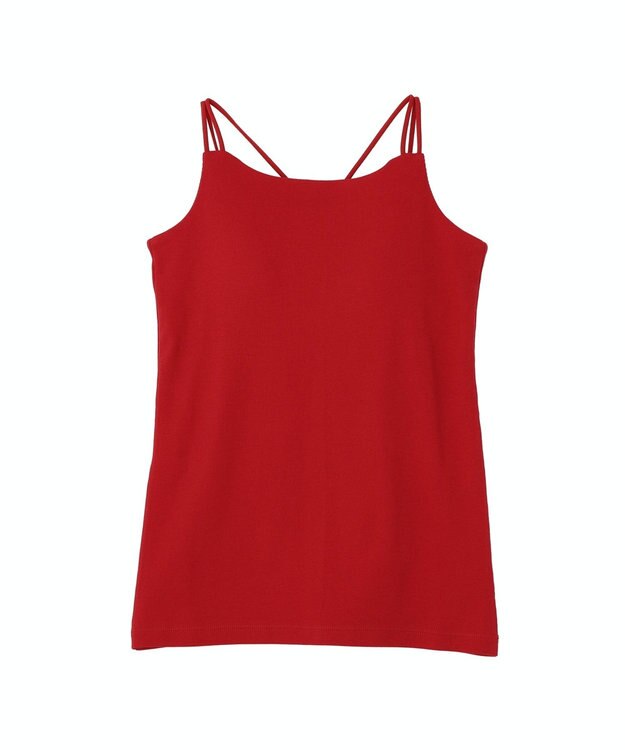 earth music&ecology 【予約】適ON カップ付きキャミソール レッド