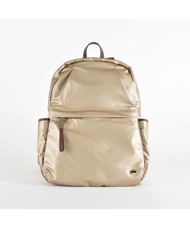 LA BAGAGERIE モノグラムデイリーバックパック ゴールド