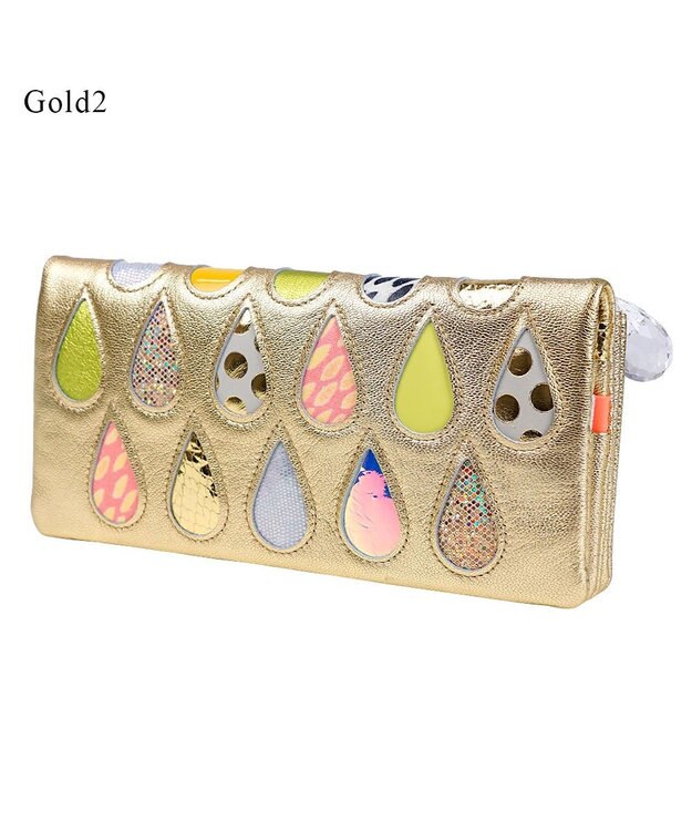 tsumori chisato CARRY ドロップス 長財布 かぶせ 【かわいいデザイン！本革のやわらかな風合い】 ゴールドⅡ