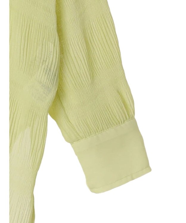 earth music&ecology クシュクシュシアーシャツ Lime Green