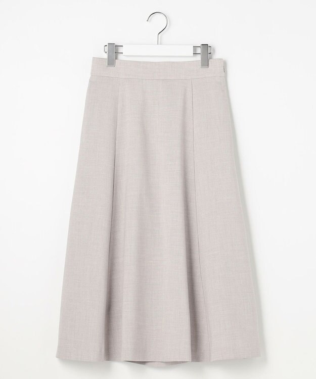 Feroux 【先行予約】パール釦ペプラムジャケット×スカート セットアップ ライトグレー系