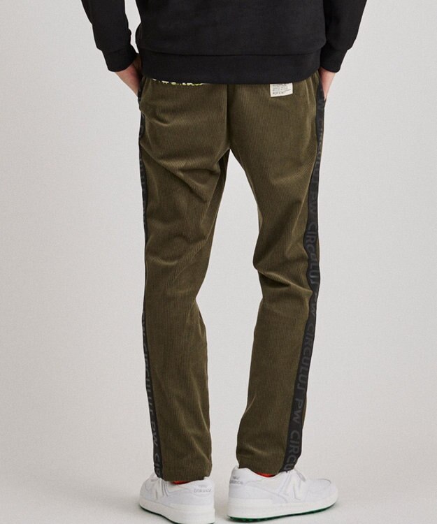 PW CIRCULUS 【MEN】サイドライン コーデュロイパンツ カーキ系
