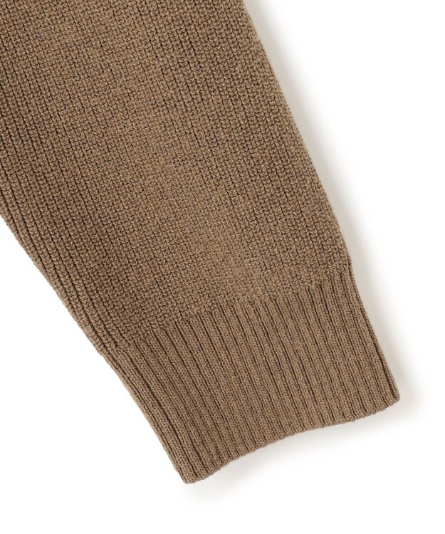 JOSEPH HOMME TWISTED COTTON CASHMERE KNIT キャメル系3