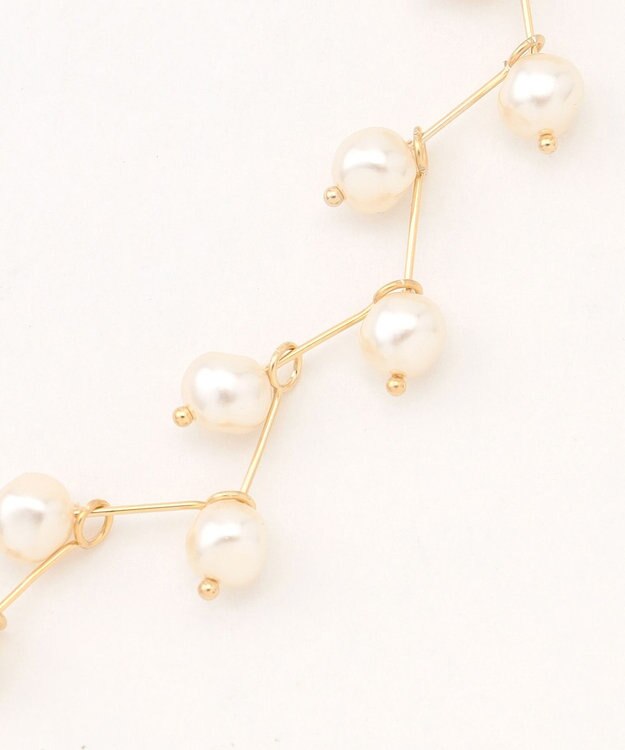 ICB パールショートネックレス ゴールド系