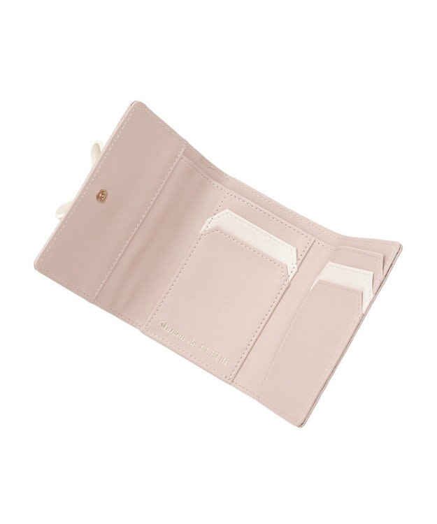 Maison de FLEUR Ｆチャームリボンウォレット Light Pink