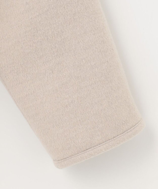 ANY SIS トリミングウールリバー コート アイボリーベージュ