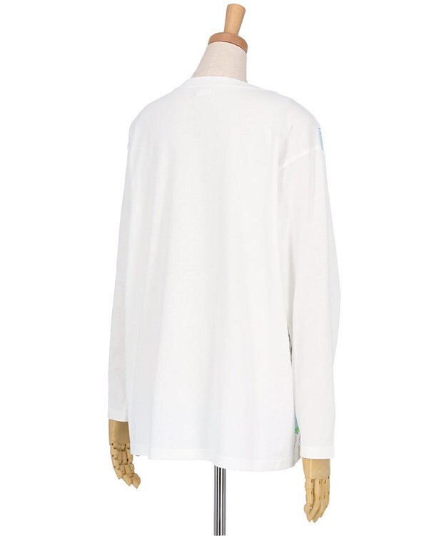 tsumori chisato SLEEP ツモリチサト トップス 綿100%(本体) 天竺素材 長袖 ルームウエア レディース UTX509 /ワコール サックス