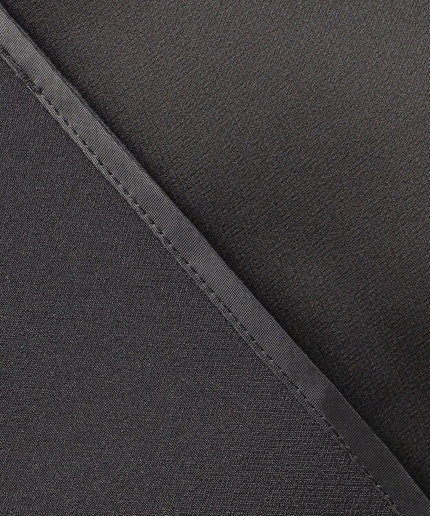 uncrave 【洗濯機洗い可】サテン ブラウス（uncrave WHITE） ブラック