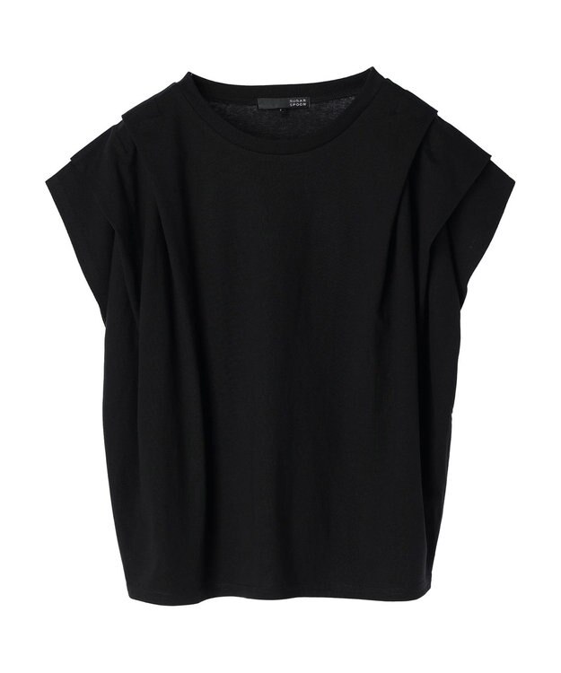 Green Parks ・ＳＵＧＡＲ　ＳＰＯＯＮ【ＣＯＯＬ】ショルダータックＴＥＥ Black