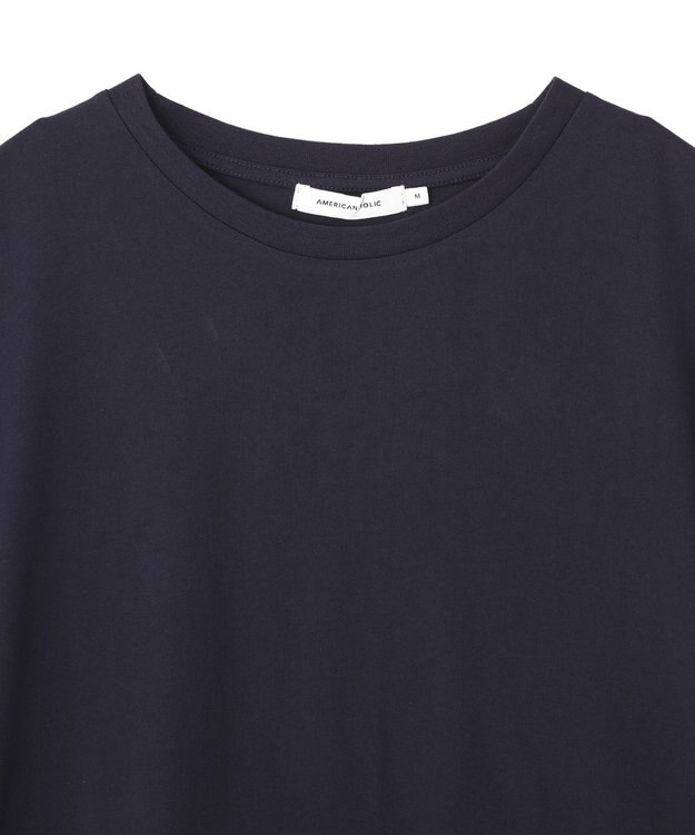 AMERICAN HOLIC 【WEB限定】袖チュールサイドスリットプルオーバー Navy
