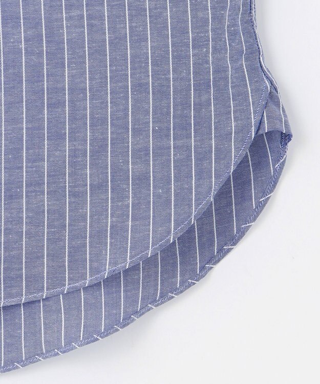 J.PRESS MEN 【WEB・一部店舗限定】コットンリネンストライプシャツ ネイビー系1