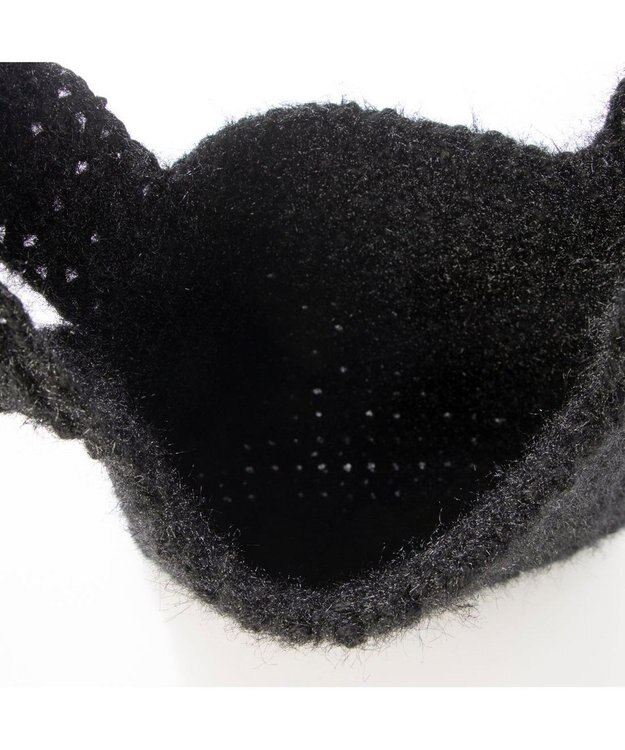 UNBILLION カシュカシュ cachecache / 柄編みニットショッパーバッグ ブラック