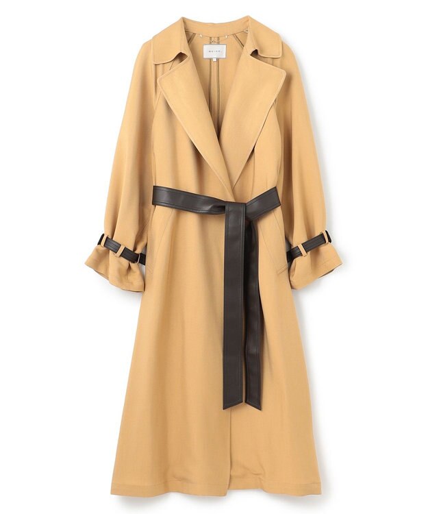 BEIGE， ALAIN / ラップトレンチコート Camel × Brown