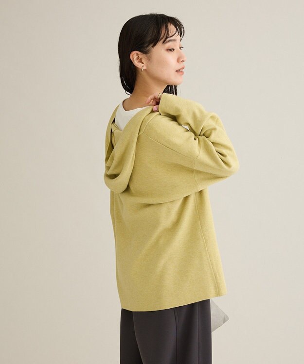 CRAFT STANDARD BOUTIQUE Vネックフードカシュクールニットプルオーバー Light Yellow