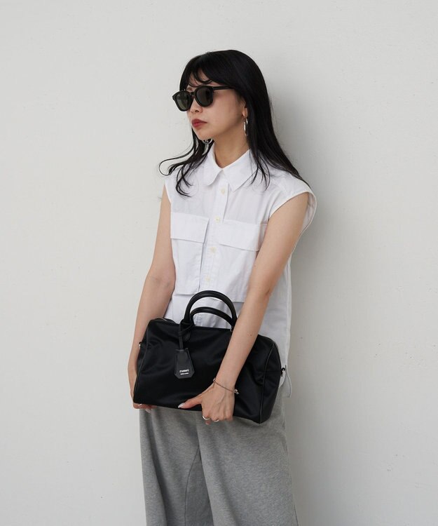russet 《WEB限定》クラウズナイロン2WAYボストンバッグ(CE-1797-WEB) Black