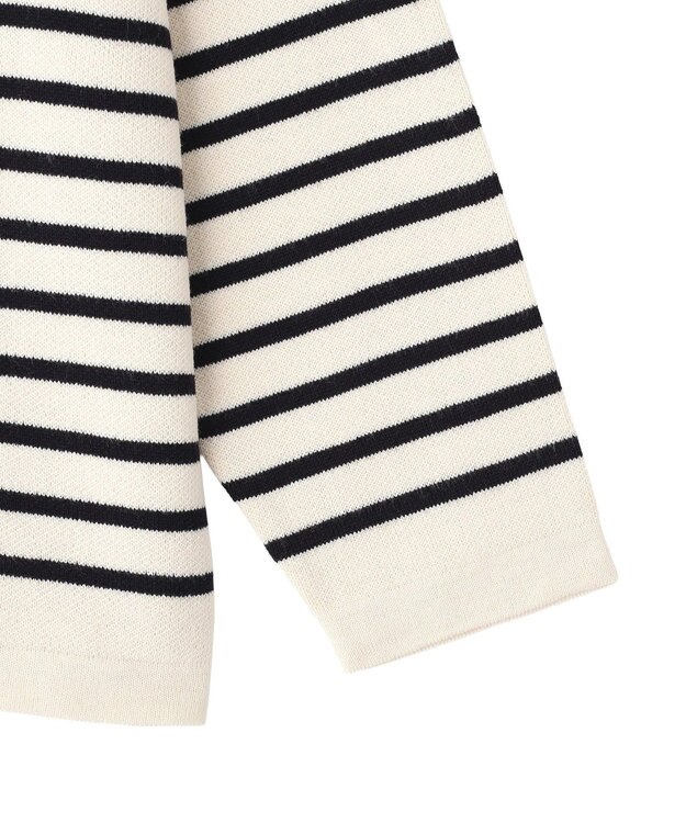 CRAFT STANDARD BOUTIQUE パネルボーダーニットプルオーバー Border Ivory