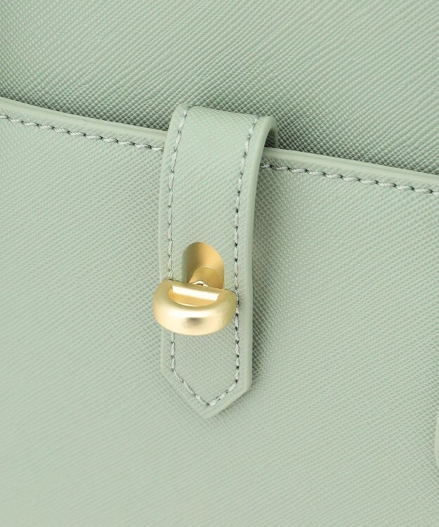 J.PRESS LADIES 【WEB限定カラーあり・ショルダー付き】purse バッグ ライトグリーン系