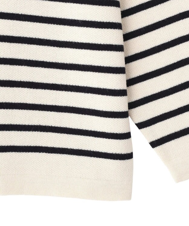 CRAFT STANDARD BOUTIQUE パネルボーダーニットプルオーバー Border Ivory