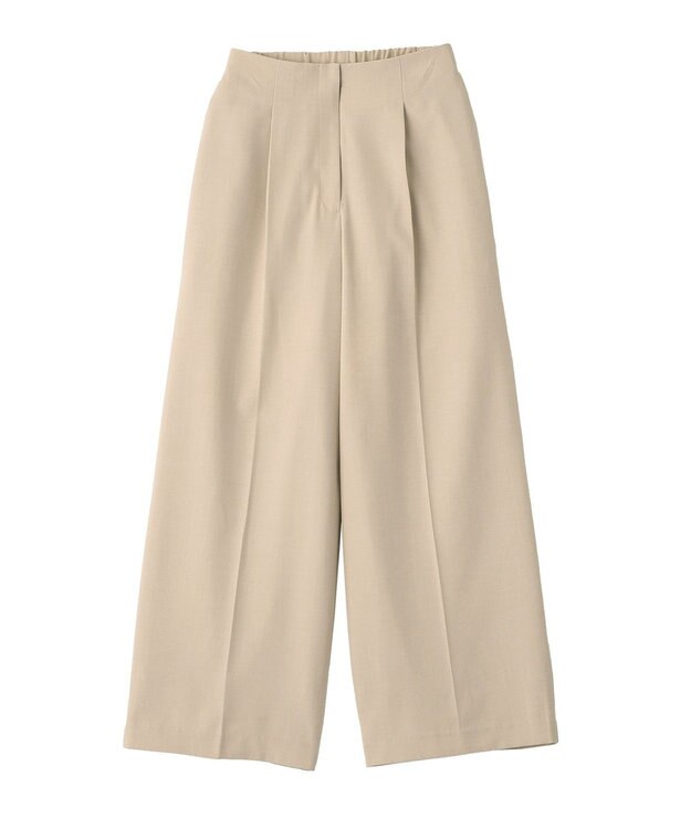 YECCA VECCA タックワイドパンツ Gray Beige