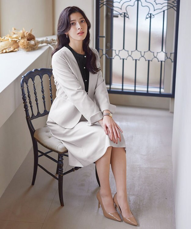 Tiaclasse 【新色追加・洗える】レースブラウス ブラック