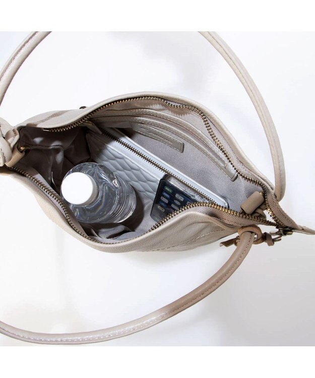 UNBILLION アトランタ ATLANTA / 牛革ロープハンドル2wayショルダーS グレージュ