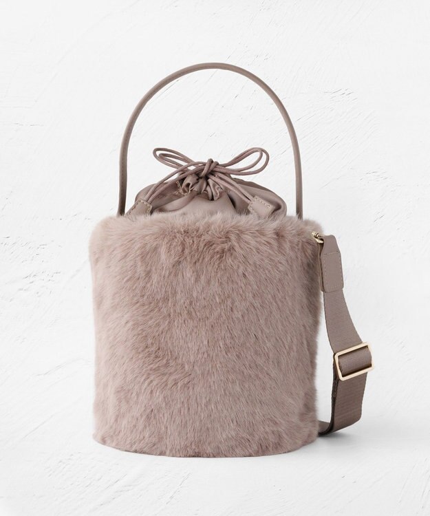 TOCCA 【ショルダー取り外し可能】MILKY TEA FURBAG ファーバッグ ベージュ系