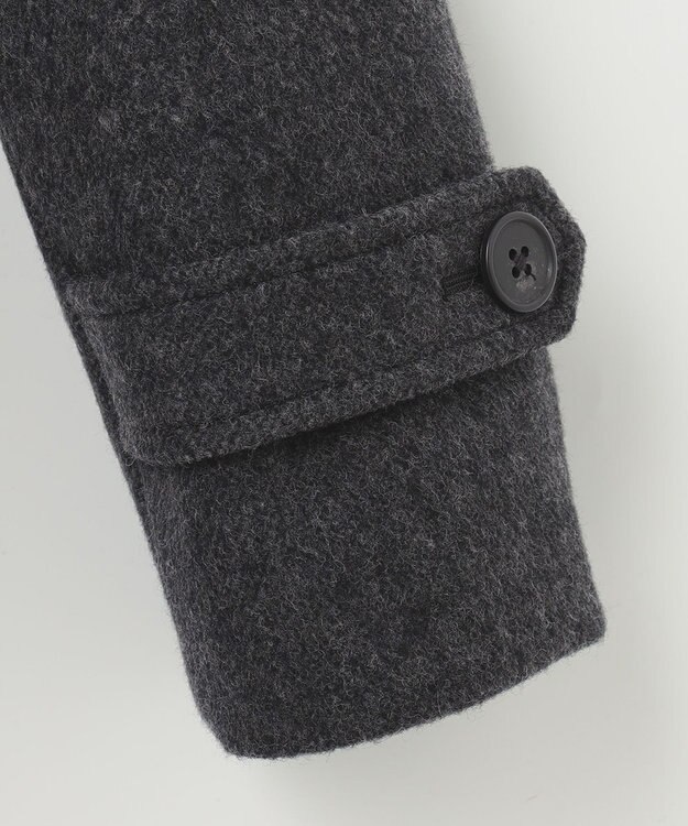 J.PRESS LADIES L ショートビーバー スタンドカラー コート グレー系