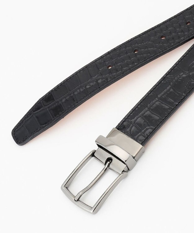 JOSEPH HOMME クロコダイルレザー　ベルト ブラック系