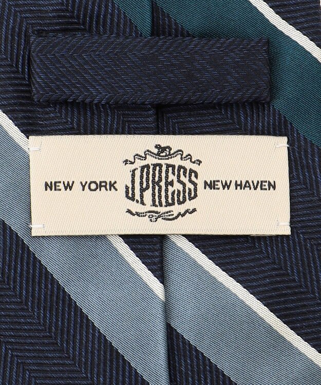 J.PRESS MEN 【STRUCTURE MIX COLLECTION】レジメンタル ネクタイ ネイビー系1