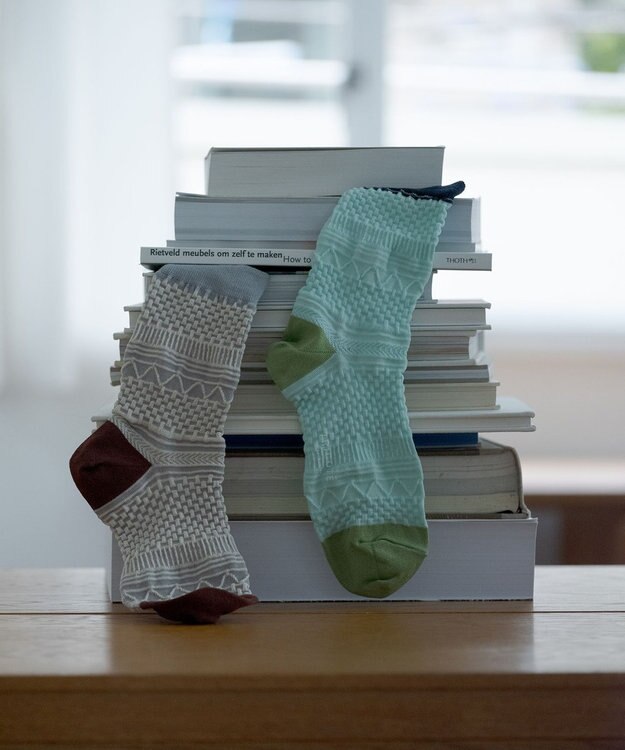 TRICOTE バンピーノルディックソックス 31L.BLUE