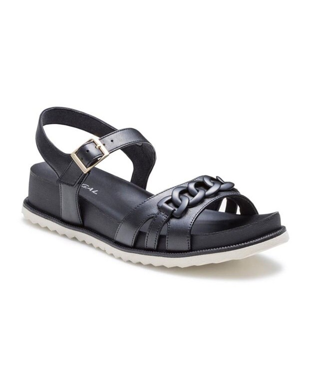REGAL FOOT COMMUNITY 【リーガルレディース】F45R フットベッドサンダル サンダル ブラック