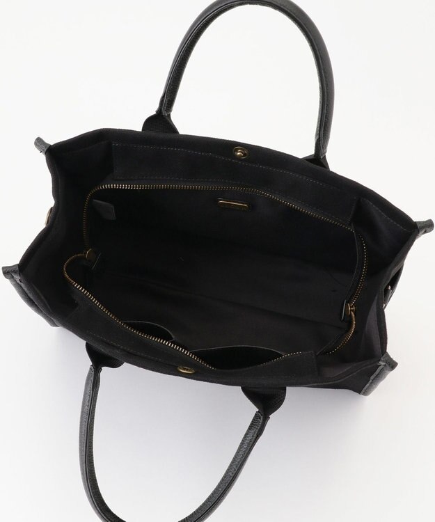 LA BAGAGERIE クラシックヨコナガトート ブラック×ブラック