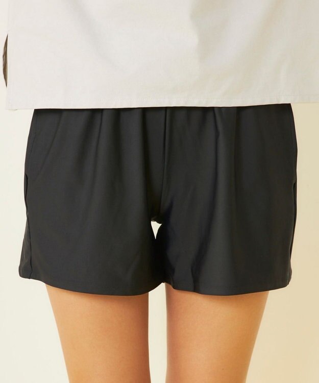 OP／FILA 【ocean pacific】モックネックラッシュガード付き 水着5点セット ベージュ