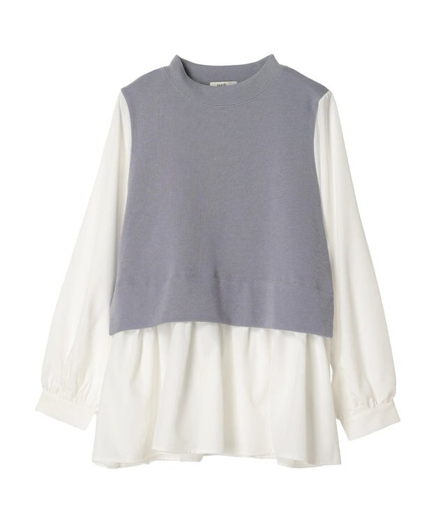 earth music&ecology ベストドッキングプルオーバー Sax