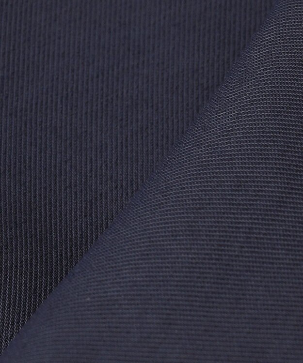 #Newans 【シワになりにくい】〈花乃まりあさんコラボ〉クロップドシャツジャケット ネイビー