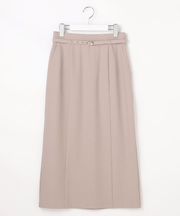 ANY SIS スマートビューティストレッチベルト スカート グレージュ