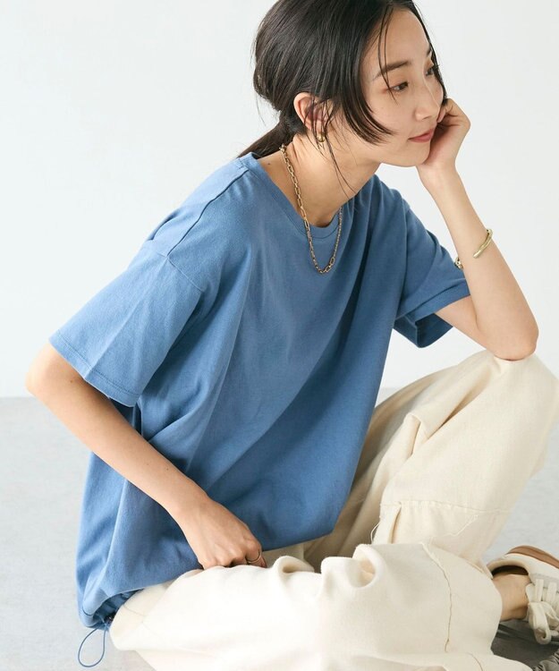 CRAFT STANDARD BOUTIQUE 裾スピンドルプルオーバー Blue