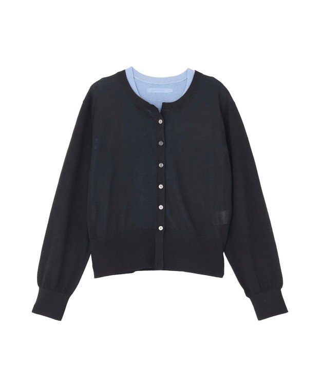 AMERICAN HOLIC 【2SET・接触冷感】カーディガン+ノースリーブニット Navy