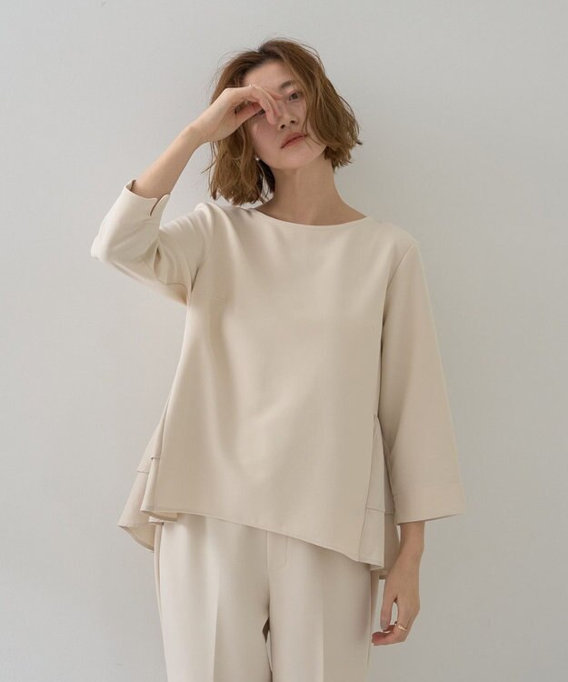 YECCA VECCA 【2点SET】バックフリルデザインセットアップ Ivory