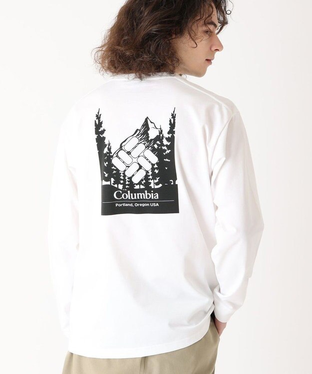 Columbia Columbia/ アーバンハイクグラフィックロングスリーブTシャツ /コロンビア Sea Salt、 Logo Back Print