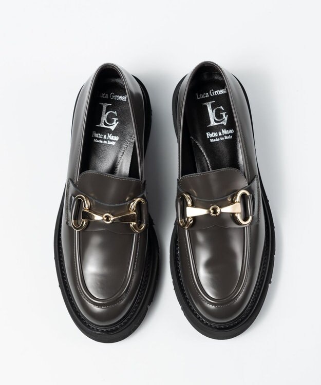 BONTRE 【LucaGrossi/ルカグロッシ】厚底ビットローファー グレー