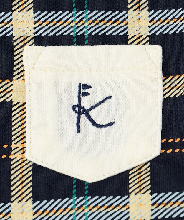 組曲 KIDS 【80-90cm】Check セットアップ ネイビー系5