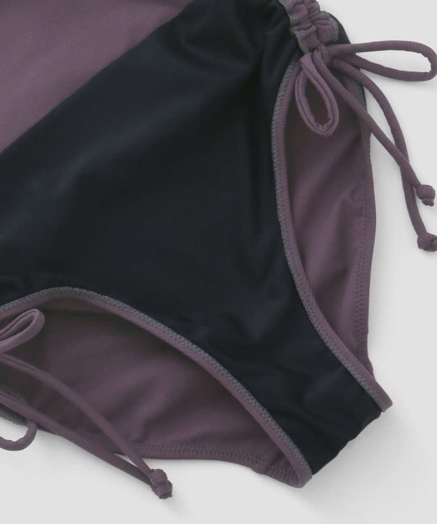 San-ai Resort（三愛水着楽園） ワンピ見えハイウエストビキニ　9M・11L　【San-ai Resort（サンアイリゾート）】 グレー