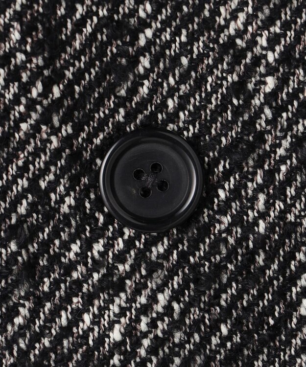 JOSEPH HOMME 【HIGH GRADE LINE】ファンシーループツイード　ダブルブレストコート ブラック系5