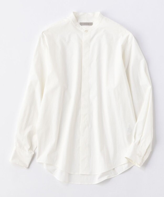 UNFILO MENS コンフォート バンドカラーシャツ  [24年秋冬商品] オフ
