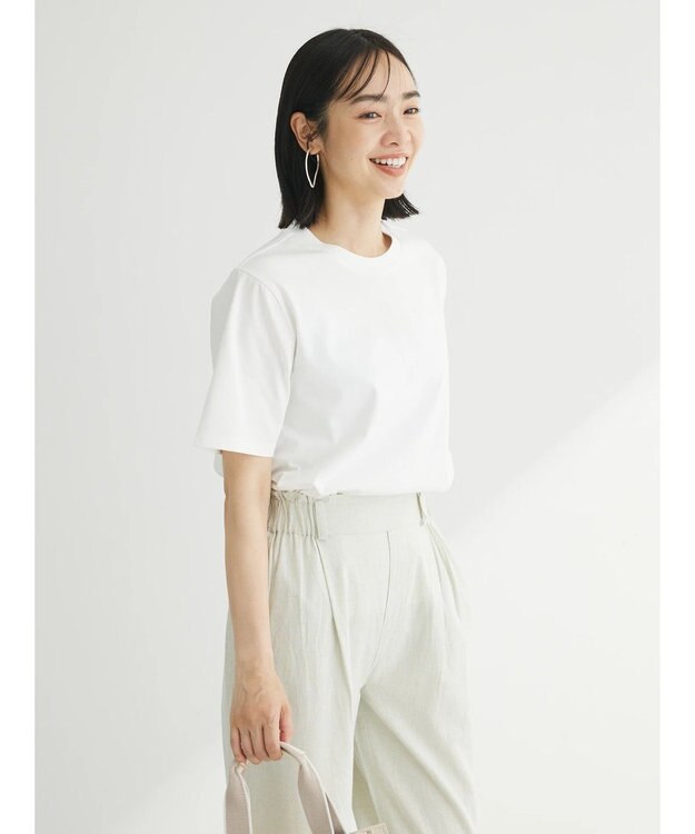 Green Parks 汗染み防止クルーネックＴシャツ Off White