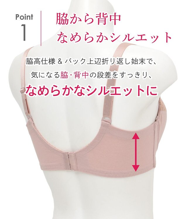 Wing フルカップブラ　背中の段差すっきり　カップ肌側は綿混素材　バストをしっかり包み込む　ウイング／ワコール　KB2114 グレー