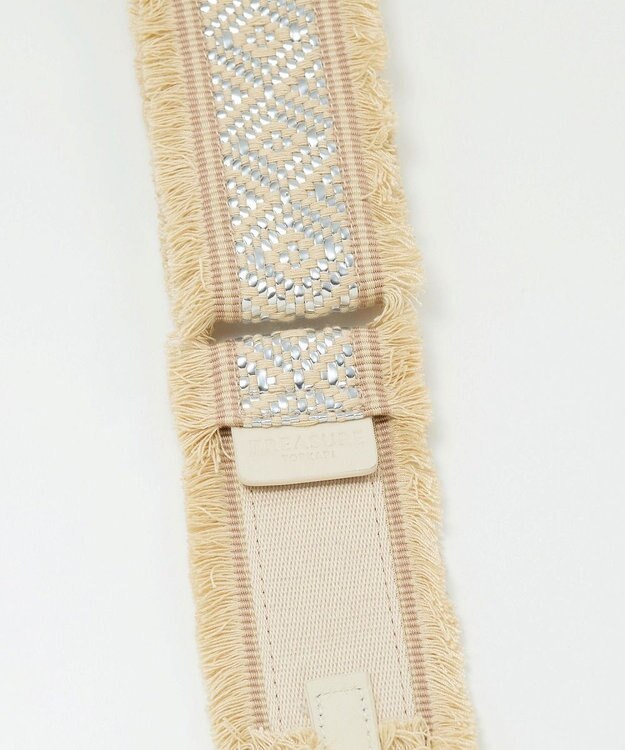 TOPKAPI 【TREASURE TOPKAPI】フリンジ ショルダーベルト 70mm シルバー