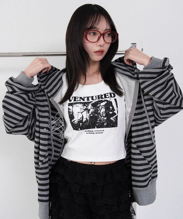 WEGO 【カップ付き】グラフィックカップインタンク 柄2