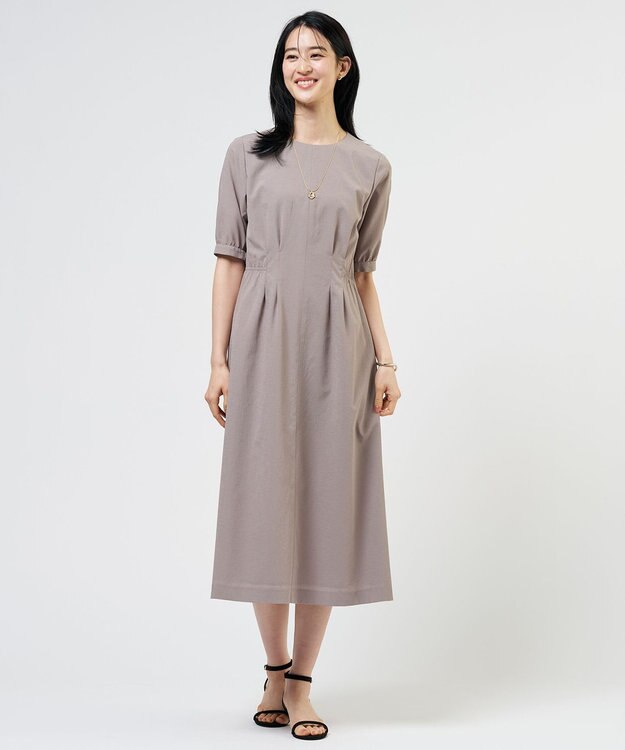J.PRESS LADIES S 【WEB限定カラーあり】アキハ BREEZE COOL ワンピース モカ系